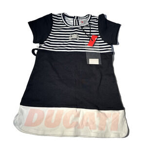 NWT Ducati Baby Bodysuit Dress 3–6 Months Logo Pullover Dress Red Moto Brand